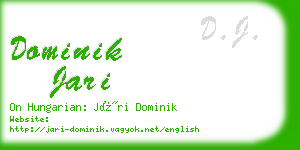 dominik jari business card